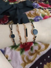 Recién llegado, juegos de pulseras, brazaletes de loto hueco de Color dorado minimalista, regalo para mujeres, niñas, regalo de joyas de fiesta bohemio