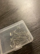 AliLeader-alfileres plateados de buena calidad para hacer pelucas, agujas de pelo de costura, 38mm de largo, 50 uds.