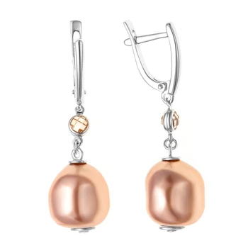 

Silver earrings with cubic zirconia Swarovski