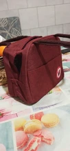 Fiambrera enfriadora para la comida de mujer y niños, bolsa de lona aislada portátil de patrón funcional, bolso térmico para picnic, almuerzo