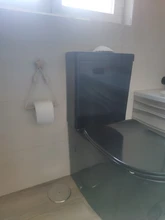 Soporte de almacenamiento de papel higiénico para cocina y baño, estante de almacenamiento con ventosa, montado en la pared, movible, cuerda colgante Vintage