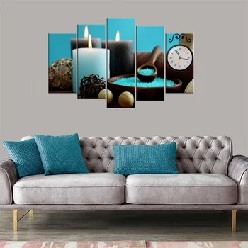 

Candle Themed 5 Parts Mdf Clock Table