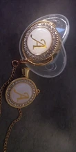 Chupete transparente de lujo con letra inicial para bebé, con Clip de cadena, sin BPA, Chupete de bebé