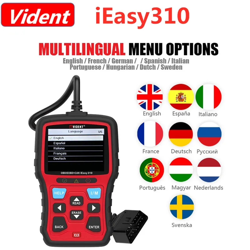 

Vident iEasy310 ODB2 Scanner OBDII Code Reader and Car Diagnostic Tool OBD2 Automotive Scanner