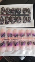 Fake Nails Operation-Nail-Tips Designs 96-Colors Simple 24pcs with Girl And Convenient