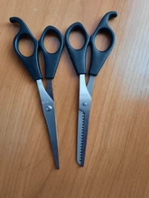 2 unids/set de acero inoxidable de alta calidad Barber tijeras para rebajar corte de pelo tijeras de corte de pelo tijeras conjunto de herramientas