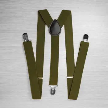 

Pants suspenders narrow (2.5 cm, 3 clips, green) 50820