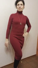 Sweater Dresses Turtleneck Bottoming Long-Sleeve Slim Bodycon Autumn Winter Women Lady