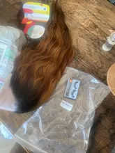 Pelucas frontales de encaje sintético para mujeres negras, pelo largo ondulado Natural, Color marrón y negro, X-TRESS resistente al calor