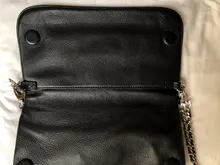 Alas decoradas bolso de un solo hombro de mujer casual moda desenfadada dos cadenas Bolsa Bandolera bolsos de cuero