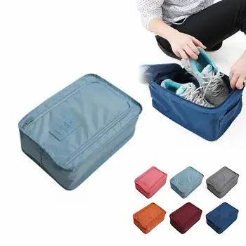 

Travel Portable Shoes Storage Bag Multi-function Sundries Underwear Cosmetic Organizer Waterproof Oxford Cloth Handbag For Shoes
