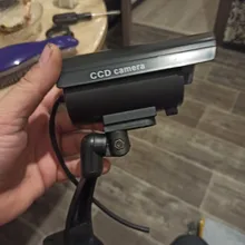 Cámara falsa para exteriores cámara de vídeo de vigilancia de seguridad para el hogar, simulada, cctv, Mini cámara videcam, batería HD, LED intermitente