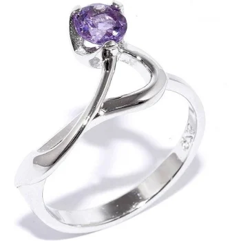 

Silver Wings ring with silver Amethyst