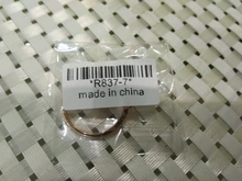 Anillos Infinity con inicial de onda para mujer, cristal delicado, Color oro blanco, joyería de compromiso de circón a la moda R836