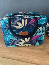 Winmax-fiambrera térmica portátil con estampado Floral para mujeres y niños, bolsa térmica para conservar alimentos frescos