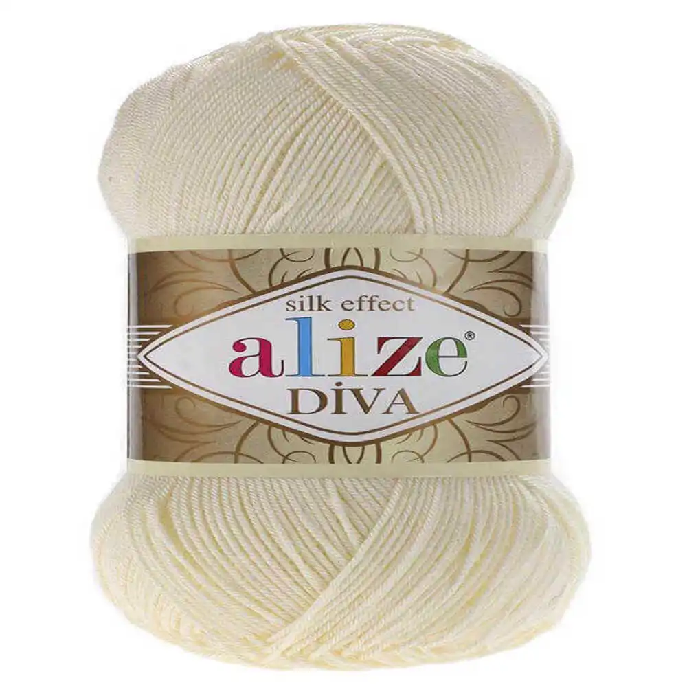 Alize Diva Yarn Hand Knitting Yarn 100% Microfiber Acrylic Yarn