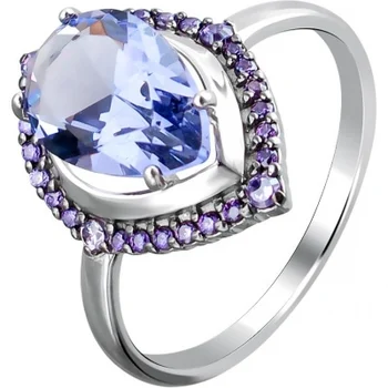 

Esthete ring with cubic zirconia and Swarovski crystals in silver