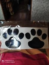 2 unids/set 3D perro Animal oso gato huellas de patas etiqueta engomada del coche fresco diseño huella de patas de perro pegatina pegatinas para coche rojo plata oro negro