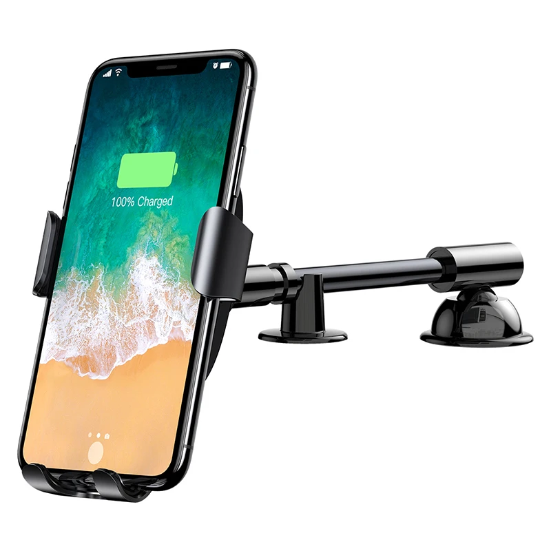 Держатель с беспроводной зарядкой Baseus Heukji Wireless Charger Gravity Car Mount