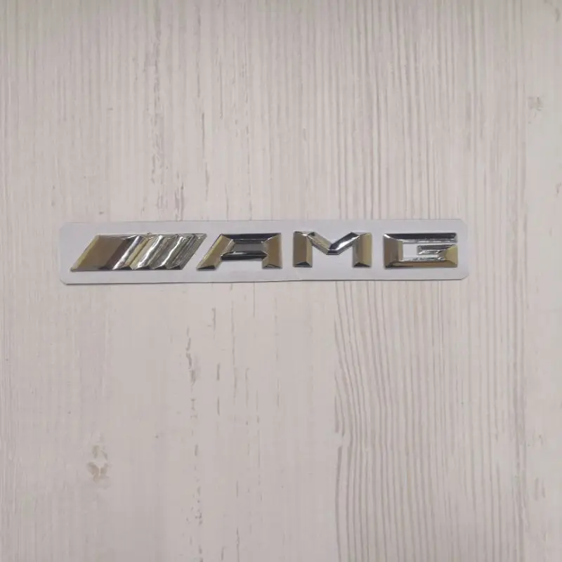 Надпись AMG MERCEDES Мерседес пластик эмблема логотип значок 18см длина ...