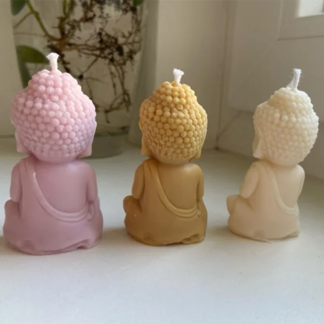 Buddha Tervezés Szilikon Gyertya Penész Diy Kézműves Szappan Gyanta Formák Fondant Sütemény Díszítő Szerszámok Csokoládé Cukorka Polimer Agyag - Image 6