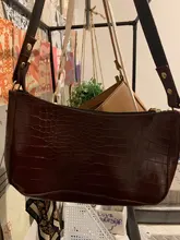 De moda patrón de cocodrilo bolsos de Baguette de la PU bandoleras de piel para mujeres 2020 diseño elegante de lujo bolsa de mano de la mujer de viaje