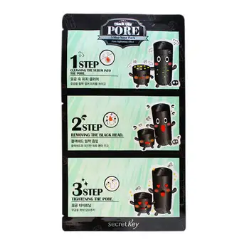 

Set from black points secret key black out pore 3-step nose pack