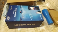 LUCKY-transductor de buscador de peces ff718clic, Sensor portátil 2 en 1 con cable e inalámbrico, ecosonda impermeable para todos los tipos de pesca
