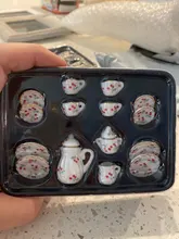 Charm Tea Pot Dish Cups Doll House Diy Accessories for Barbie Licca Blythe Doll Mini