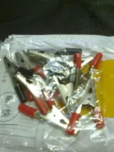 Alligator Clips-Clamps Crocodile-Clips Insulated Cable Lead-Testing Metal 10pcs/Lot Plastic-Handle
