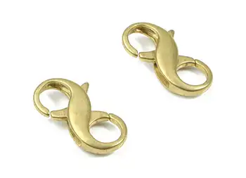 

Brass Lobster Claw Clasp - Raw Brass Double Side Parrot Clasps - 2PCS/LOT - Jewelry Supplies - 23.05x12.48x4.88mm - PP3131