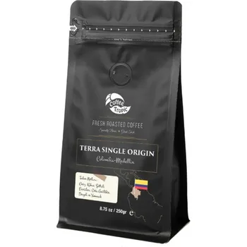 

Coffeetropic Terra Single Origin Colombia-Medellin 250 gr | Coffee | Core | Ground - Espresso | Milled - Filter | Ground - Frenc