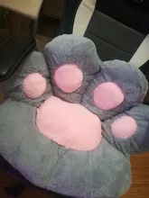 Almohada de felpa con forma de pata para niños, cojín de asiento de Animal, pequeño sofá de felpa, decoración de silla para el hogar, regalo de invierno, 1 unidad