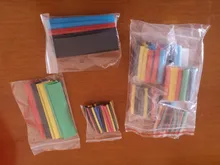 Juego de tubos termorretráctiles, kit de tubos termorretráctiles, poliolefina, encogimiento, surtido de tubos termorretráctiles, Cable de alambre, 164 unidades