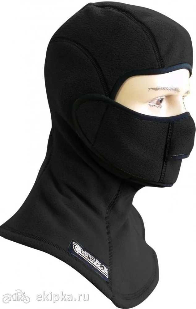 Starks Подшлемник Fleece Collar Open, черный(S/M