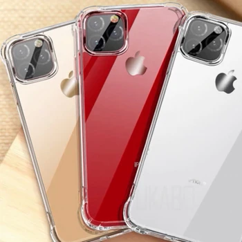 

Shockproof Silicone Case For 11 Pro Max XS XR 7 8 Plus Protective Back Cover For iPhones 7 6S Plus 5s SE Soft Cases