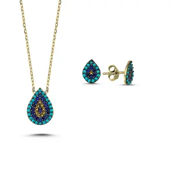 

Angemiel 925 Silver Nano Gemstone Society Romper Set-Gold Plated