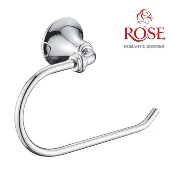

ROSE Towel ring shaped, bracket rack and roll tissue, brass towel holder wall, chrome heated towel rail,towel rack,brass chrome plated wall bracket for towel RG1206