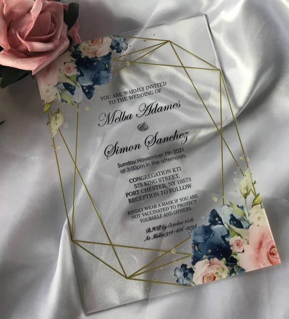 Printed Vellum Wedding Invitations