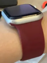 Correa de silicona para Apple Watch, correa elástica de 44mm, 40mm, 38mm, 42mm, Serie 6, 5, 4, 3, SE, 42