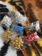 4/6/8/10mm hueco bola de la flor de perlas encantos de Metal aburrido oro bronce plata Chapado en plata filigrana espaciador granos de la fabricación de la joyería Diy