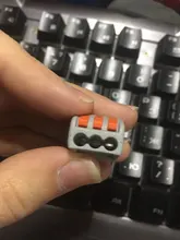 Miniconectores de Cable rápido, Conector de cableado de empalme de resorte compacto Universal, bloque de terminales Push-in, pct-222, 223