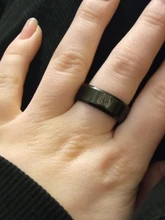 FairLadyHood-anillo de acero inoxidable con alas de la libertad para hombres y mujeres, anillos de dedo con diseño de ataque a Titan, de titanio negro, para aficionados al Anime