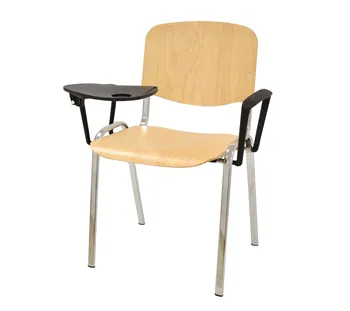 

Chair NICE NEW, chrome plated, shovel writing and arm, lifelike wood