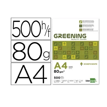

Papel fotocopiadora Liderpapel greening Din A4 80 gr Blanco