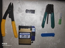 Kit de herramientas de empalme de fibra óptica FTTH, cortador de fibra Fc-6s, pelador de fibra de CFS-2