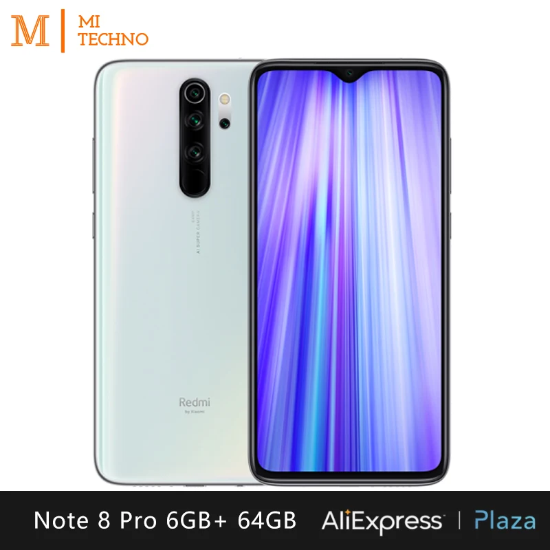  Xiaomi Redmi Note 8 Pro Smartphone(6GB RAM 64GB ROM telefono movil free new NFC android Quad camera - 4000284689819