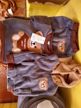 2020 Children Winter Warm Sets Cartoon Bear Baby Boy Clothes Toddler Clothes For Girls