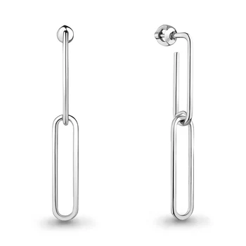 

AQUAMARINE earrings without stones, silver 925