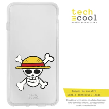 

FunnyTech®Stand case for Samsung Galaxy S6 Silicone Series One Piece skull vers.1 transparent